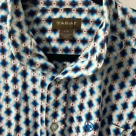 Guadalajara Western Wear Men Ariat Abraham Classic Fit Shirt - Picture 8 of 10